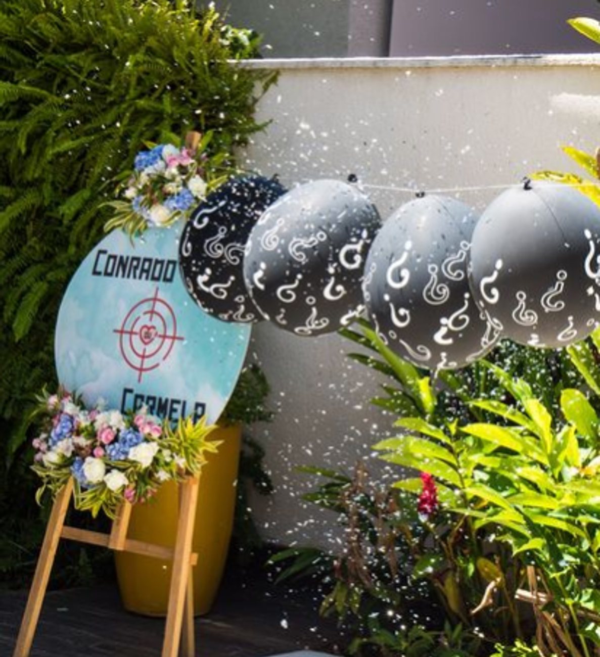 Decoração do chá revelação do Conrado